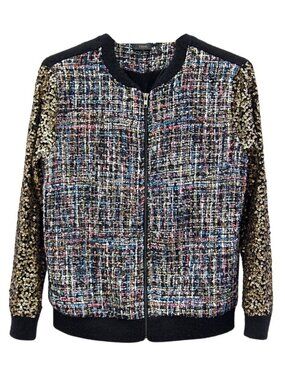 THML Bomber with Sequin Sleeves